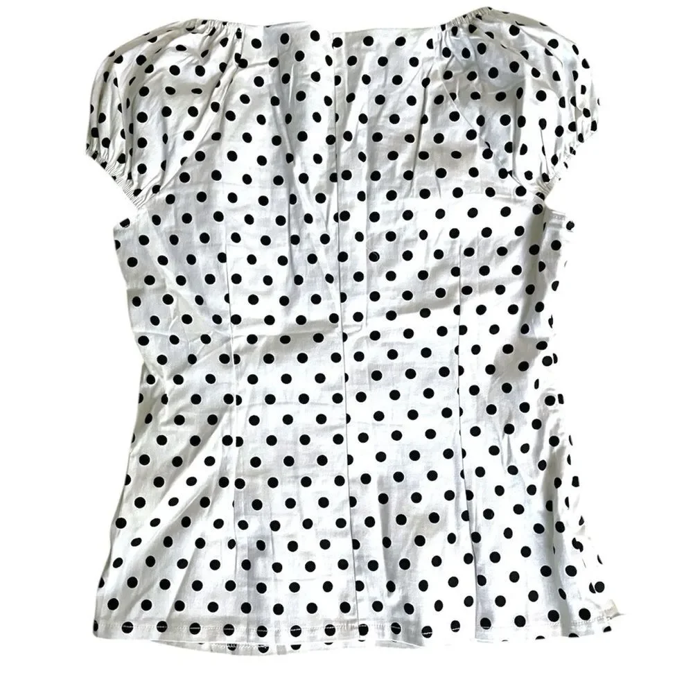 Retro Polka Dot Blouse - Picture 2 of 6